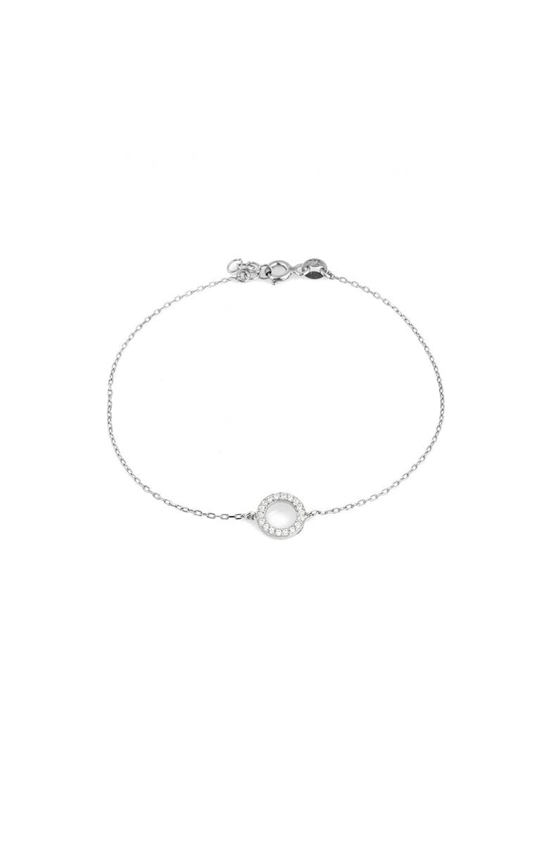 Spero London Circle Bracelet in Sterling Silver, Main, color, Silver