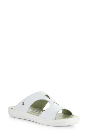 Softinos By Fly London Inbe Slide Sandal In White