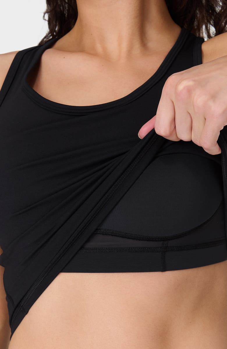 Sweaty Betty Power Medium Impact Workout Tank, Alternate, color, Black
