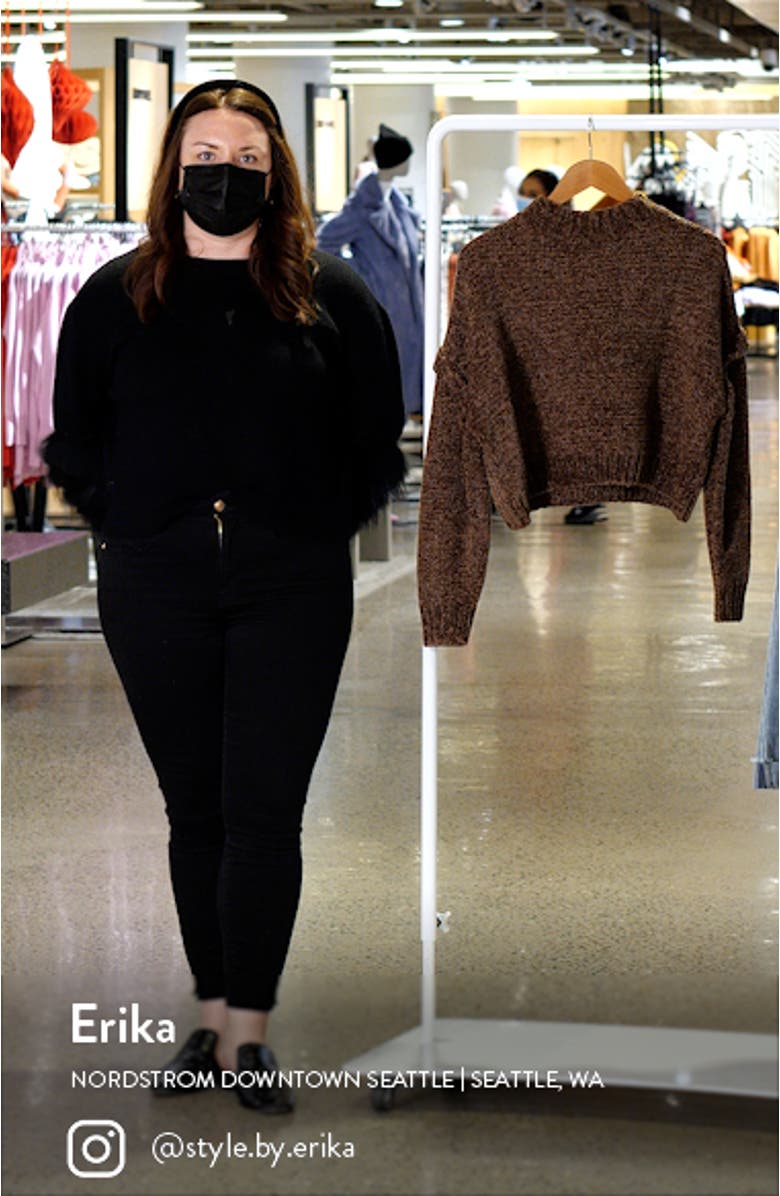 Drop Shoulder Crop Sweater, sales video thumbnail