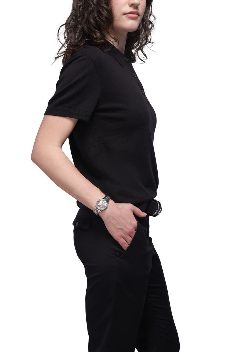 WILDFANG The Everyday Sweater Polo, Alternate, color, Black