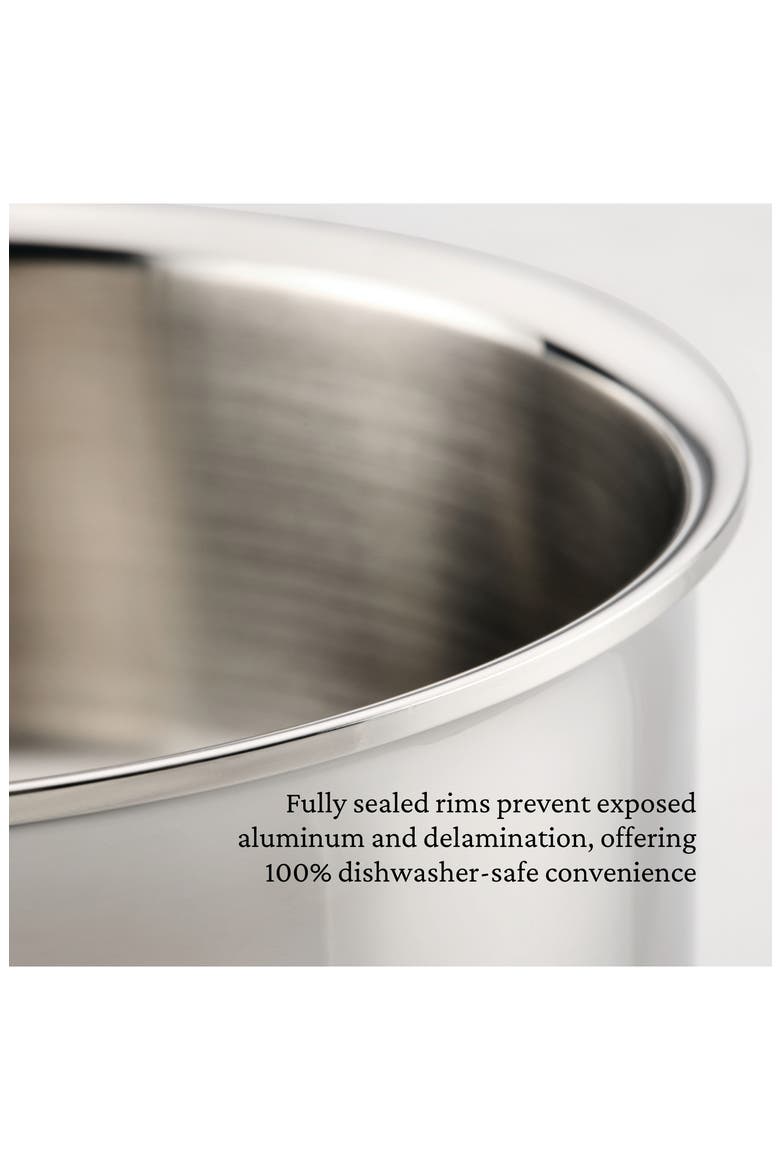 ProBond® Luxe Professional Clad Stainless Steel 6-Quart Stock Pot with Lid, Alternate, color, NO COLOR