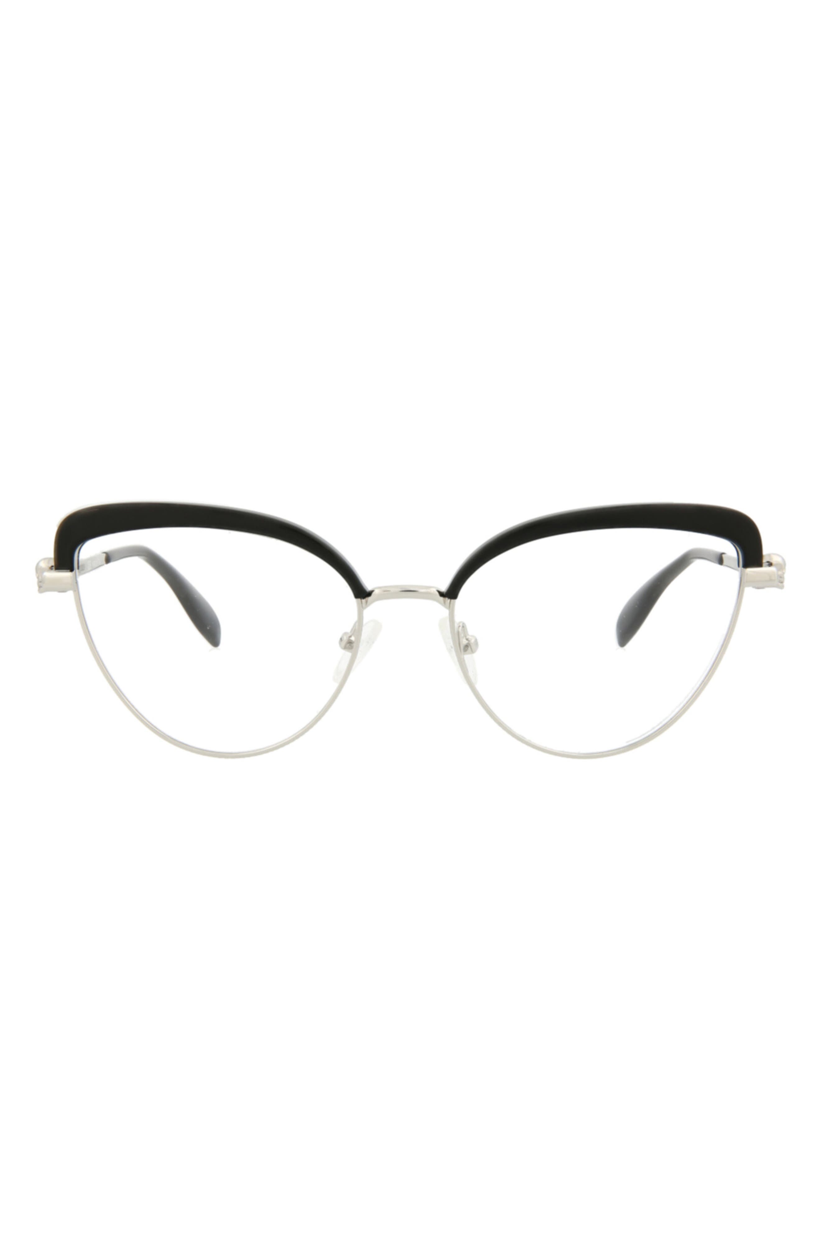 McQueen 55mm Cat Eye Fashion Optical Glasses