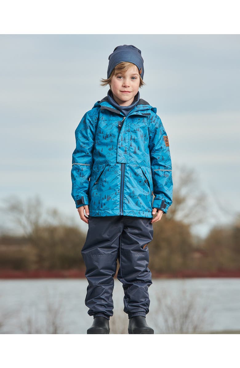 Deux par Deux Little Boy's Two-Piece Mid-Season Outerwear Set Blue And Gray, Alternate, color, Blue And Gray