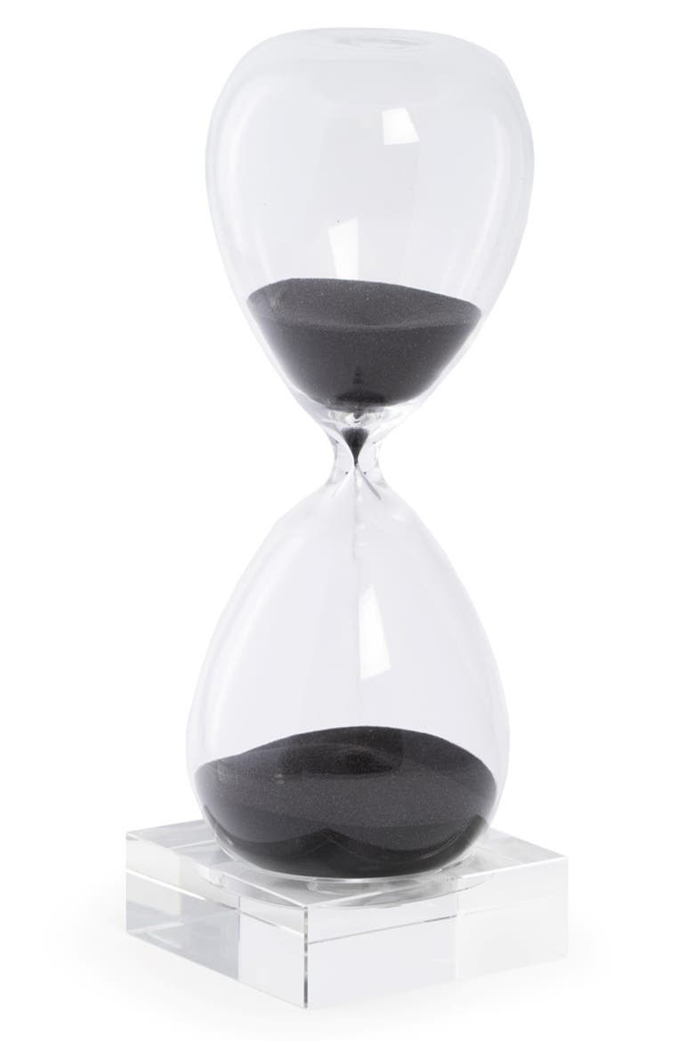 60-Minute Hourglass Sand Timer with Crystal Base, Main, color, NAVY