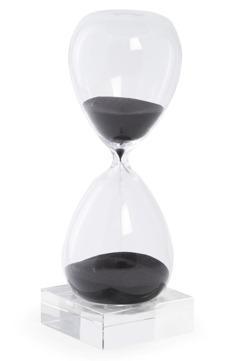 Bey-Berk 60-Minute Hourglass Sand Timer with Crystal Base, Main, color, Navy