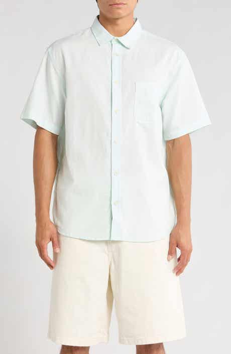 Vans Lawson Short Sleeve Cotton & Linen Button-Up Shirt