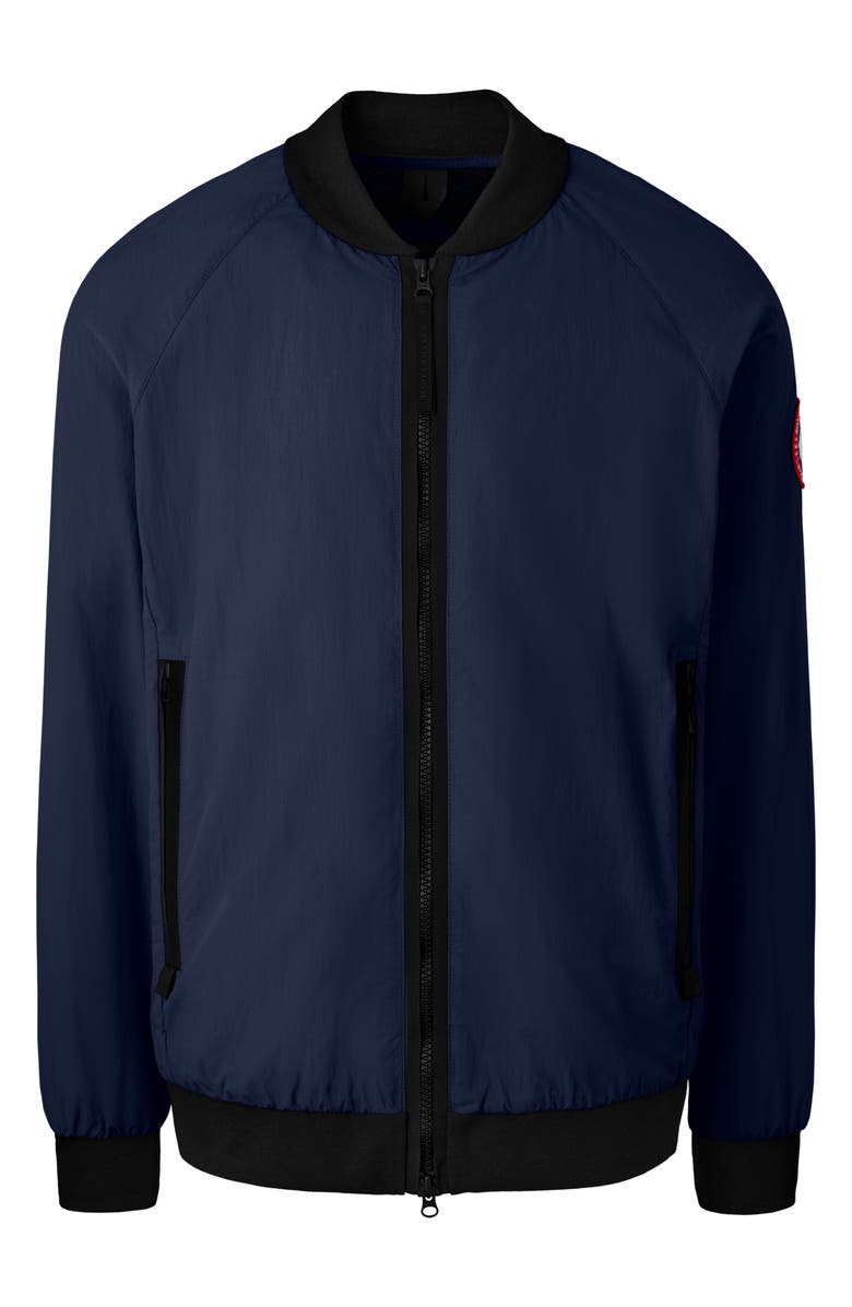 Canada Goose Faber Recycled Nylon Bomber Jacket, Alternate, color, Atlantic Navy