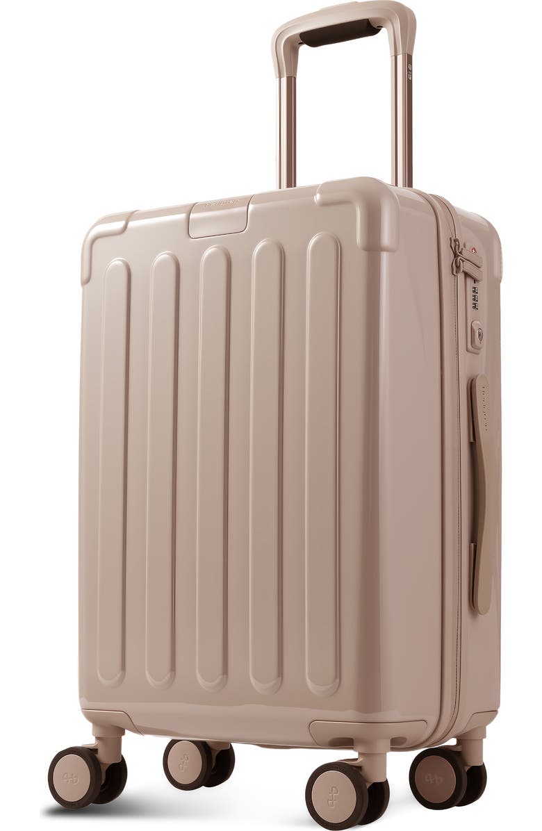 Hedgren Nostos Glossy Spinner Carry-On, Alternate, color, Sahara