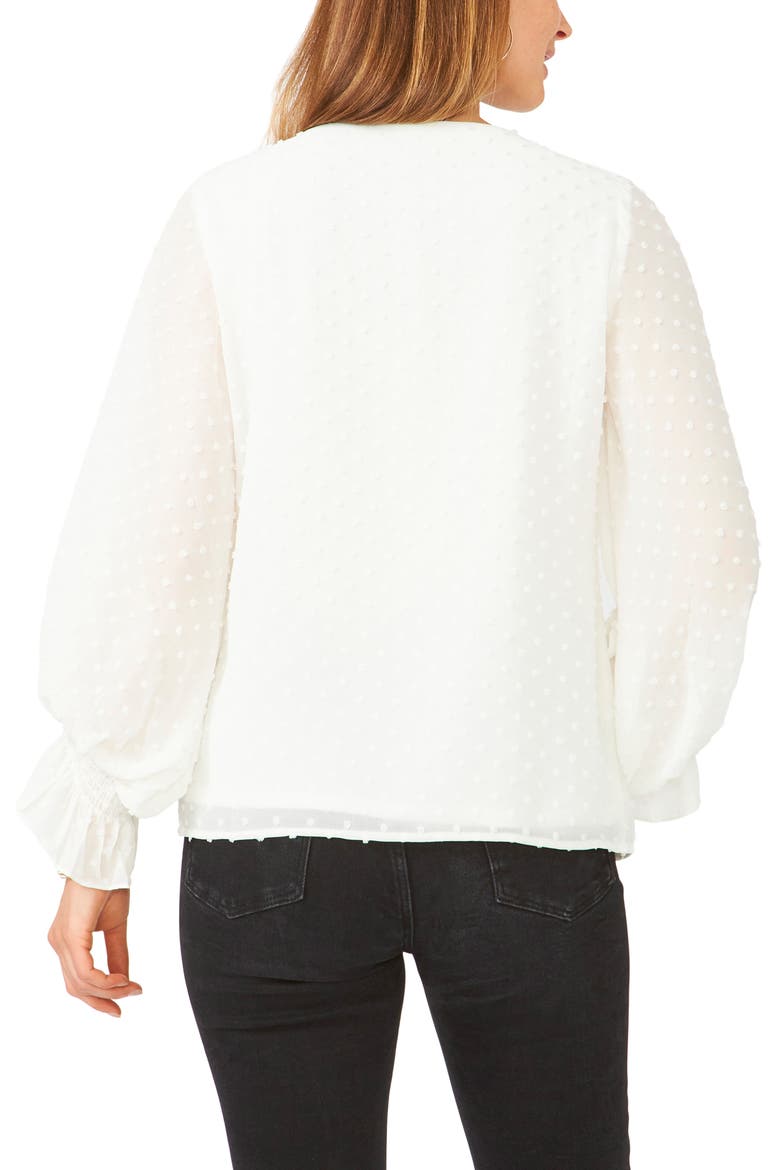 V-Neck Blouse, Alternate, color, SOFT ECRU