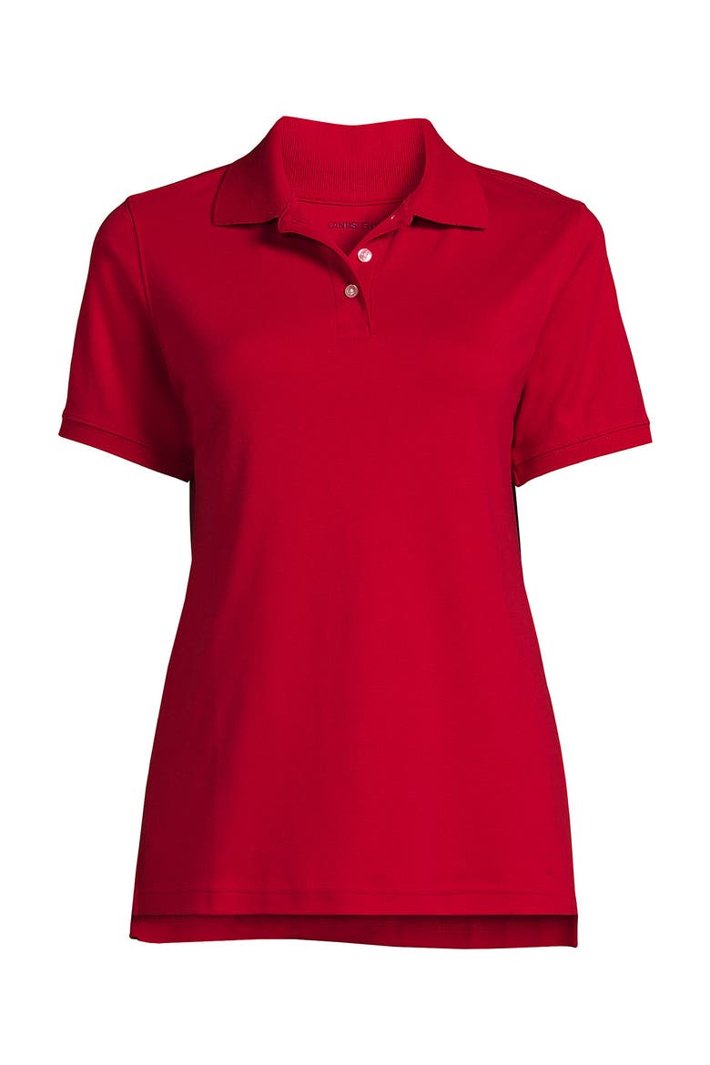 School Uniform  Short Sleeve Interlock Polo Shirt, Alternate, color, Red