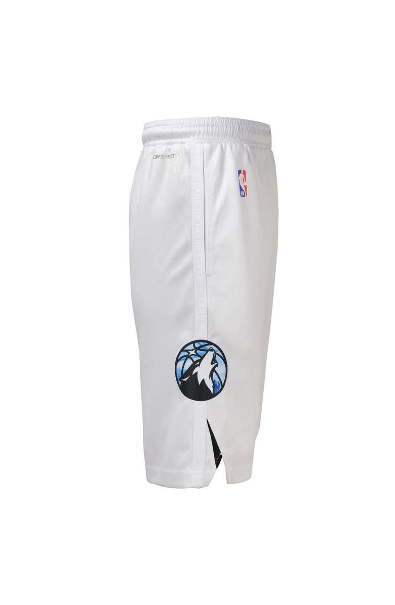 Nike Youth Nike  White Minnesota Timberwolves 2024/25 City Edition Swingman Performance Shorts, Alternate, color, 