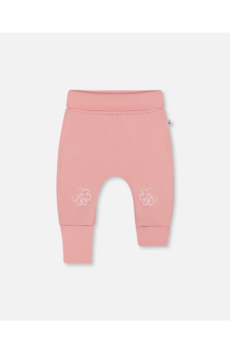 Deux par Deux Baby Girl's Organic Cotton Evolutive Pant Soft Pink, Main, color, Soft Pink