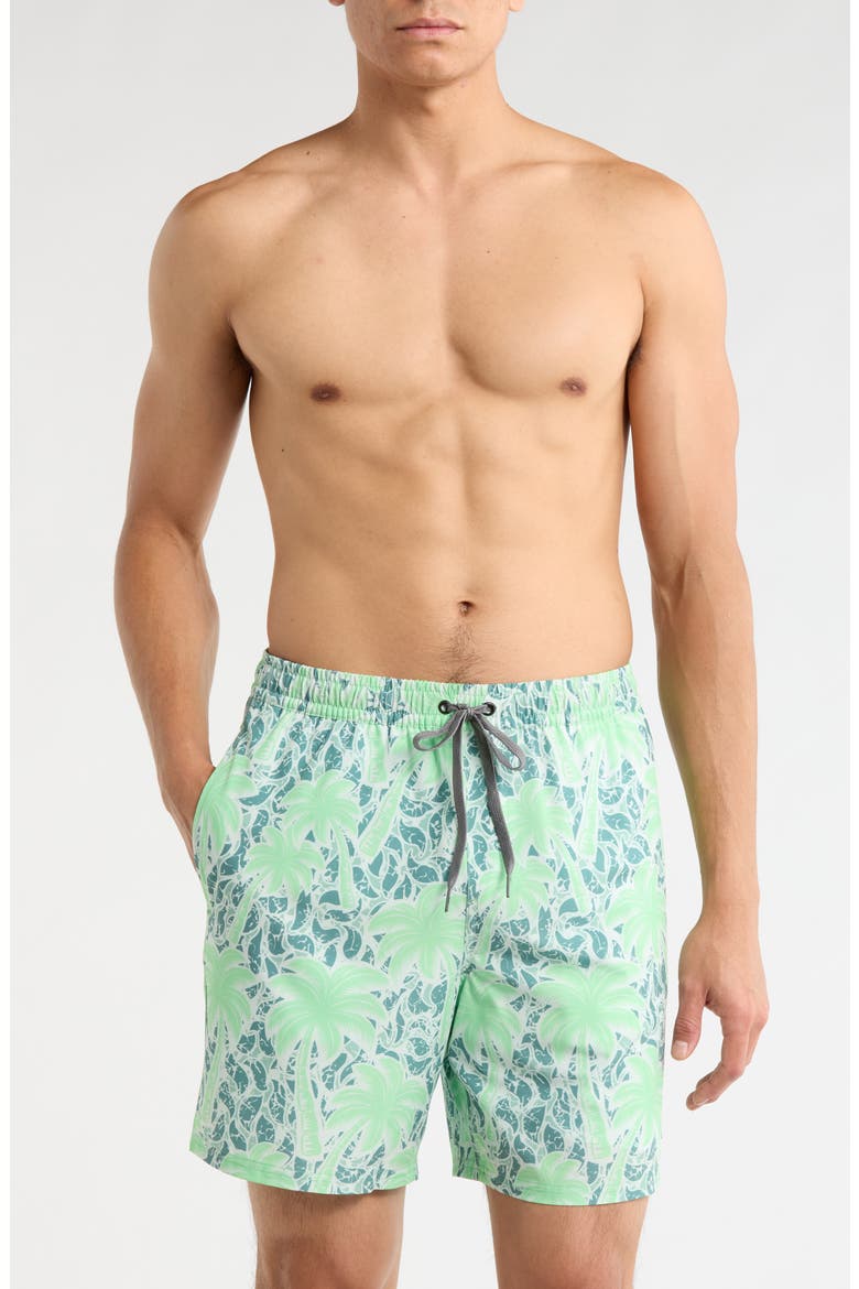 Radical Volley Swim Trunks, Main, color, SUMMER GREEN