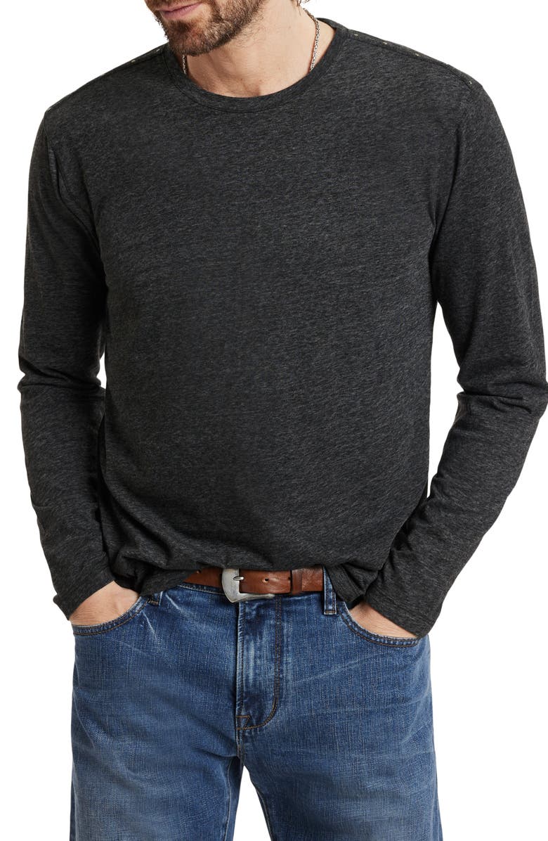 John Varvatos Dover Cotton Blend Long Sleeve T-Shirt, Main, color, 