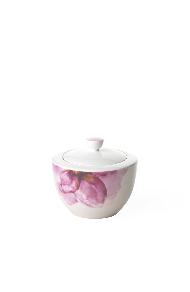 Villeroy & Boch Rose Garden Covered Sugar, Main, color, Pink