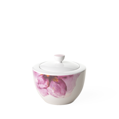 Villeroy & Boch Rose Garden Covered Sugar In Pink