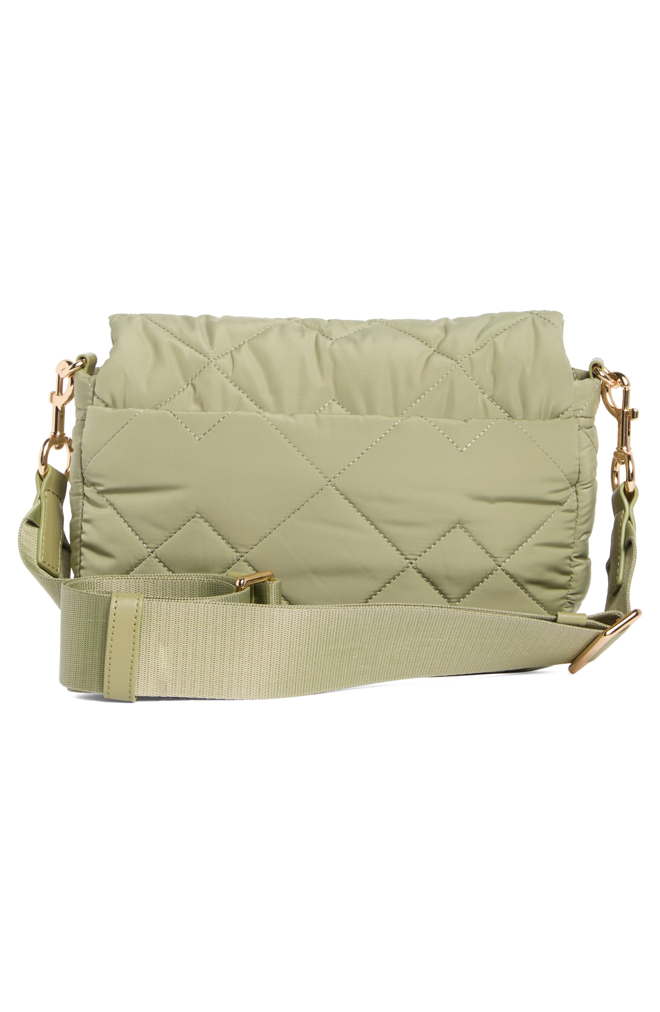 Quilted Nylon Utility Messenger Bag, Alternate, color, REED