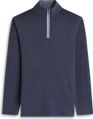 Bugatchi Mélange Quarter Zip Pullover