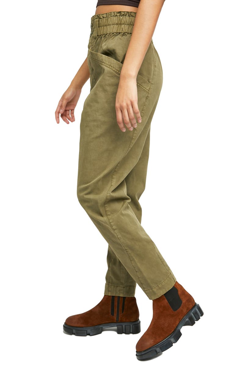 Free People Ready to Run Cinch Waist Cotton Cargo Pants, Alternate, color, 