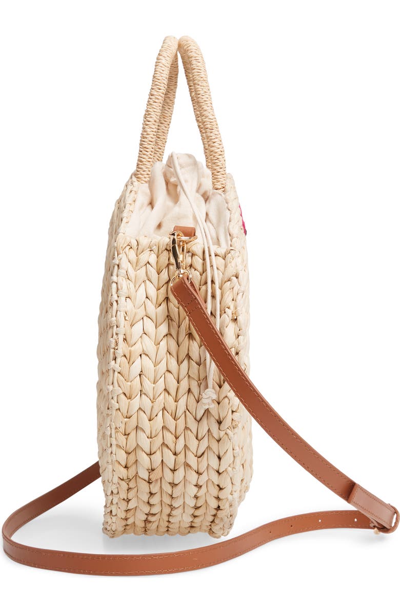 Nordstrom Flamingo Round Satchel, Alternate, color,