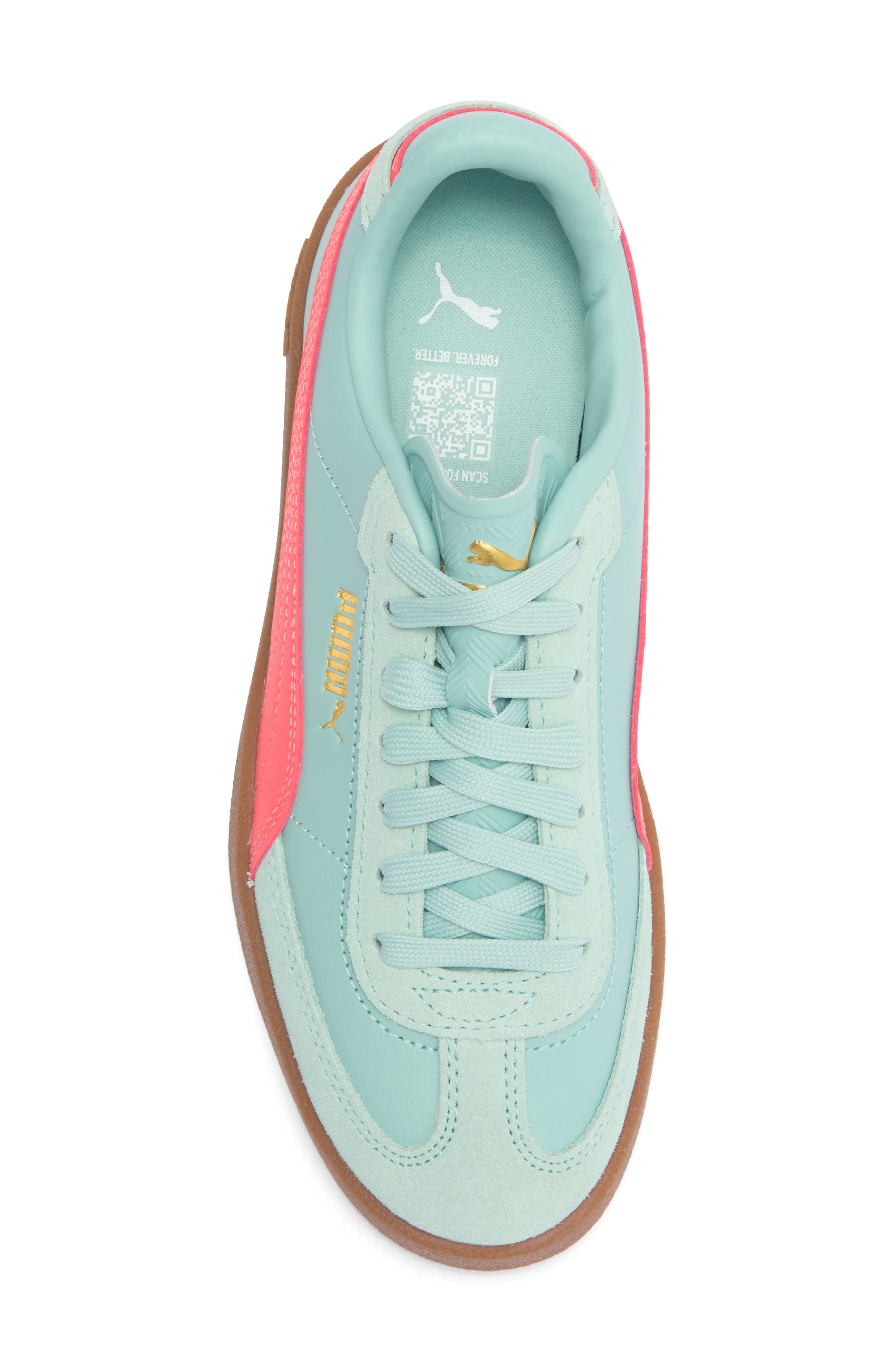 PUMA Club II Era Sneaker, Alternate, color, Safe Lake-Peach Frost-Gum