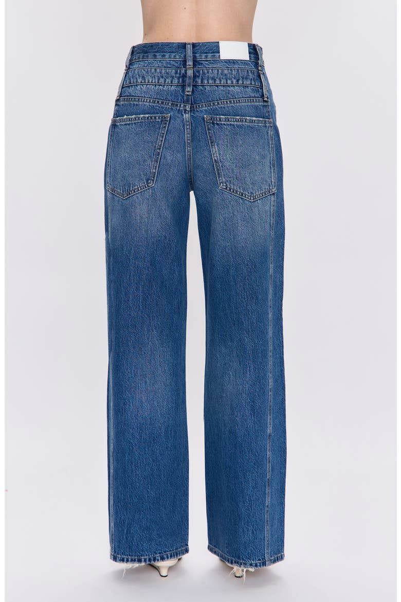 Caleb High Waist Wide Leg Jeans, Alternate, color, ECHO
