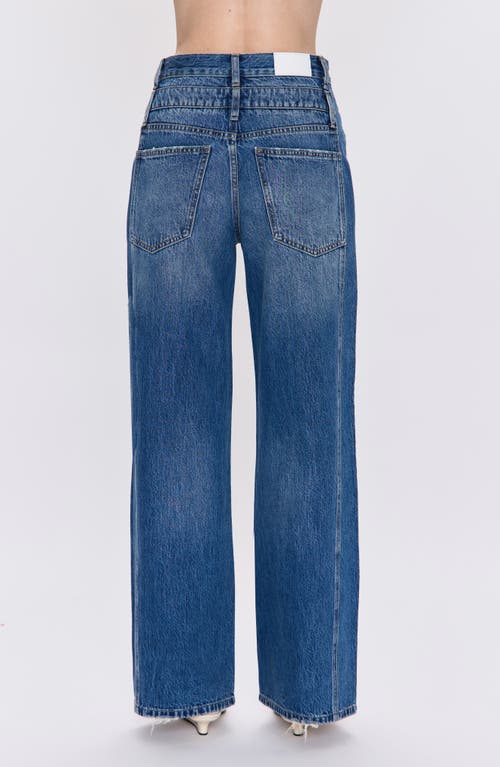 Pistola Caleb High Rise Relaxed Jeans In Echo In Blue