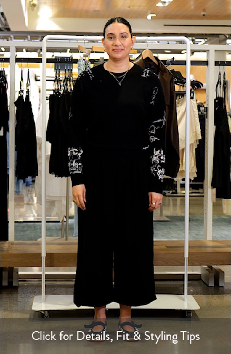 Fine Gauge Graphic Sweater, sales video thumbnail