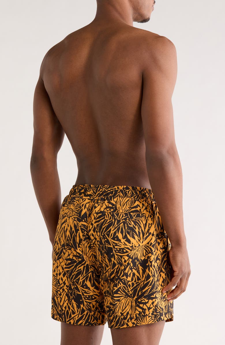 BOSS Calala Swim Trunks, Alternate, color, Bright Orange