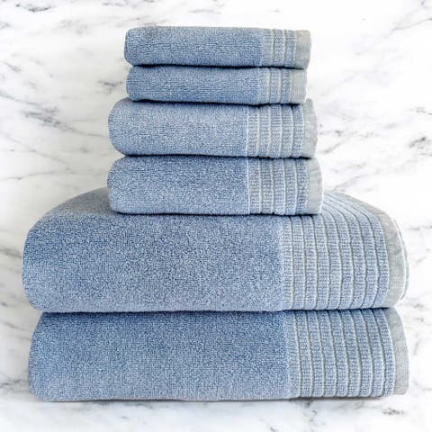 Viscose Odor & Mildew Resistant Spa Towel Collection, 6pc Set