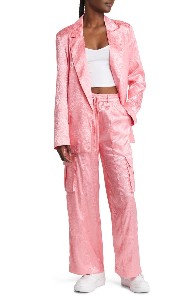 Dressed in Lala Floral Jacquard Blazer & Pants Set, Main, color,