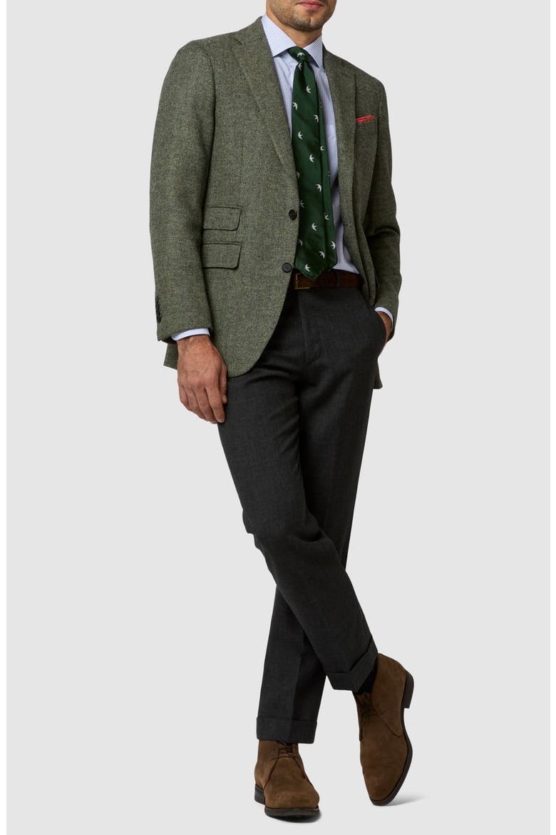 Kinkaid No. 3 Wool Jacket, Alternate, color, MOSS MIX HERRINGBONE TWEED
