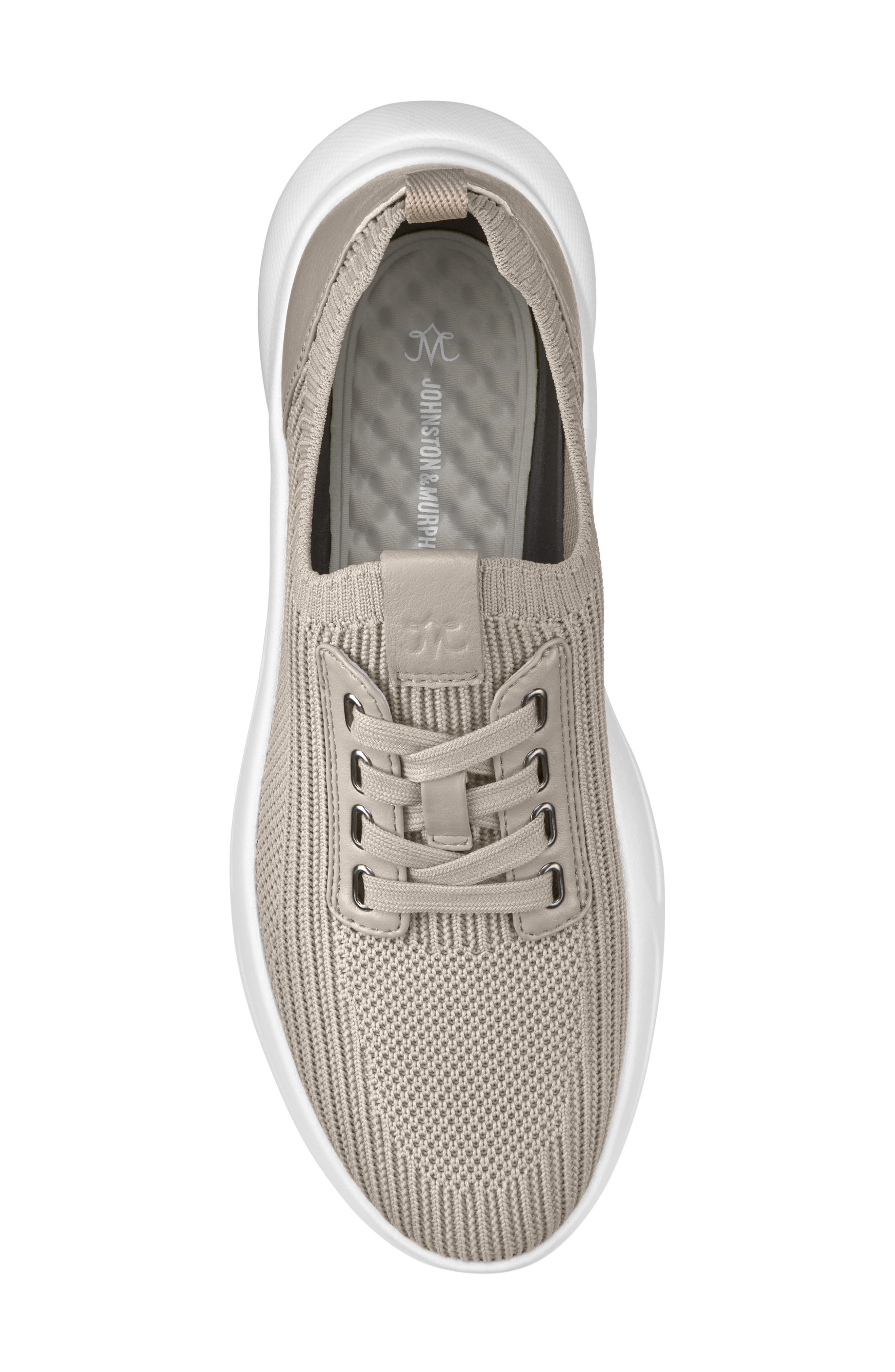 Johnston & Murphy Escape Knit Sneaker, Alternate, color, Taupe Knit