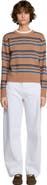 SANDRO Layered Effect Striped Sweater