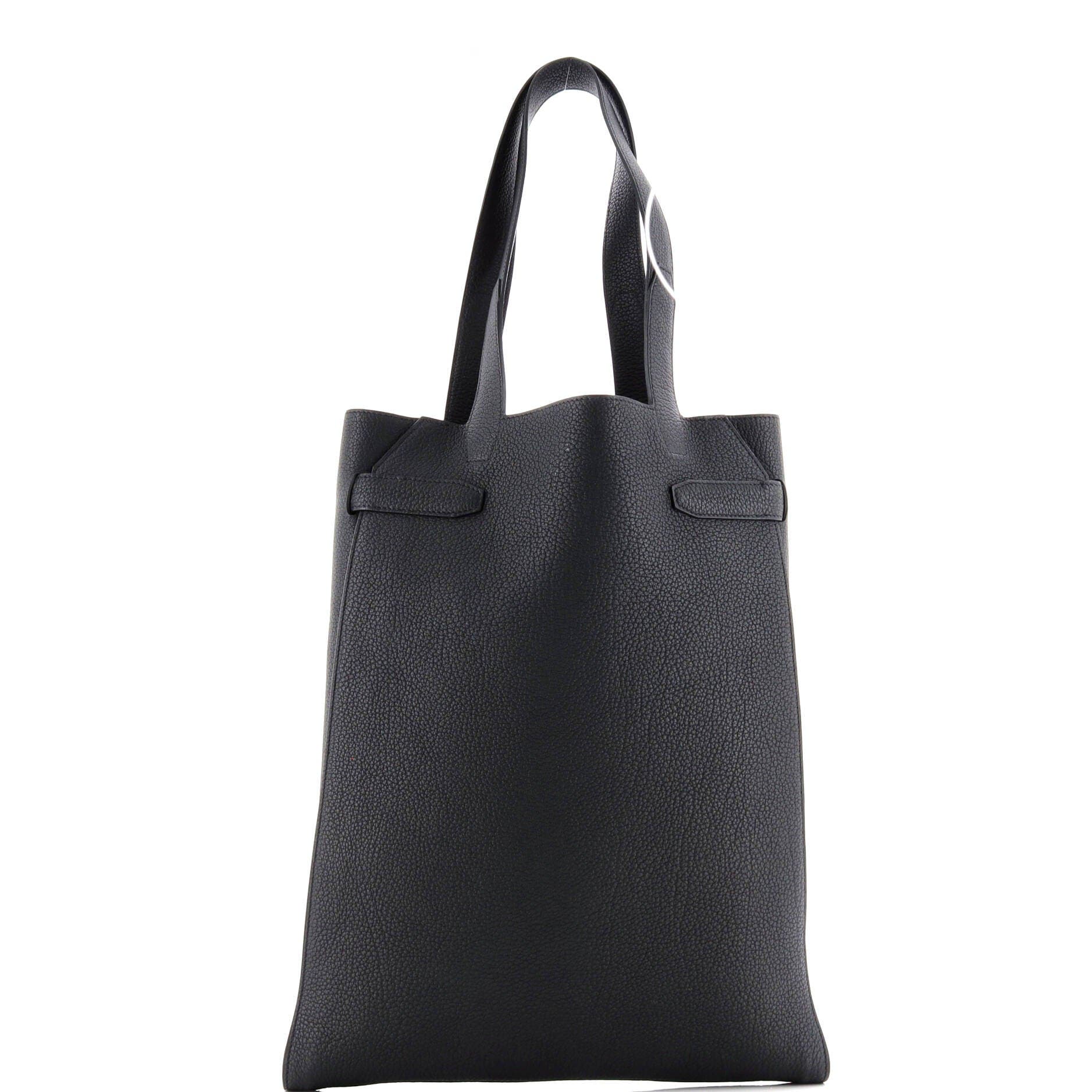 Pre-Owned Hermes Vertige Tote Leather, Alternate, color, Noir