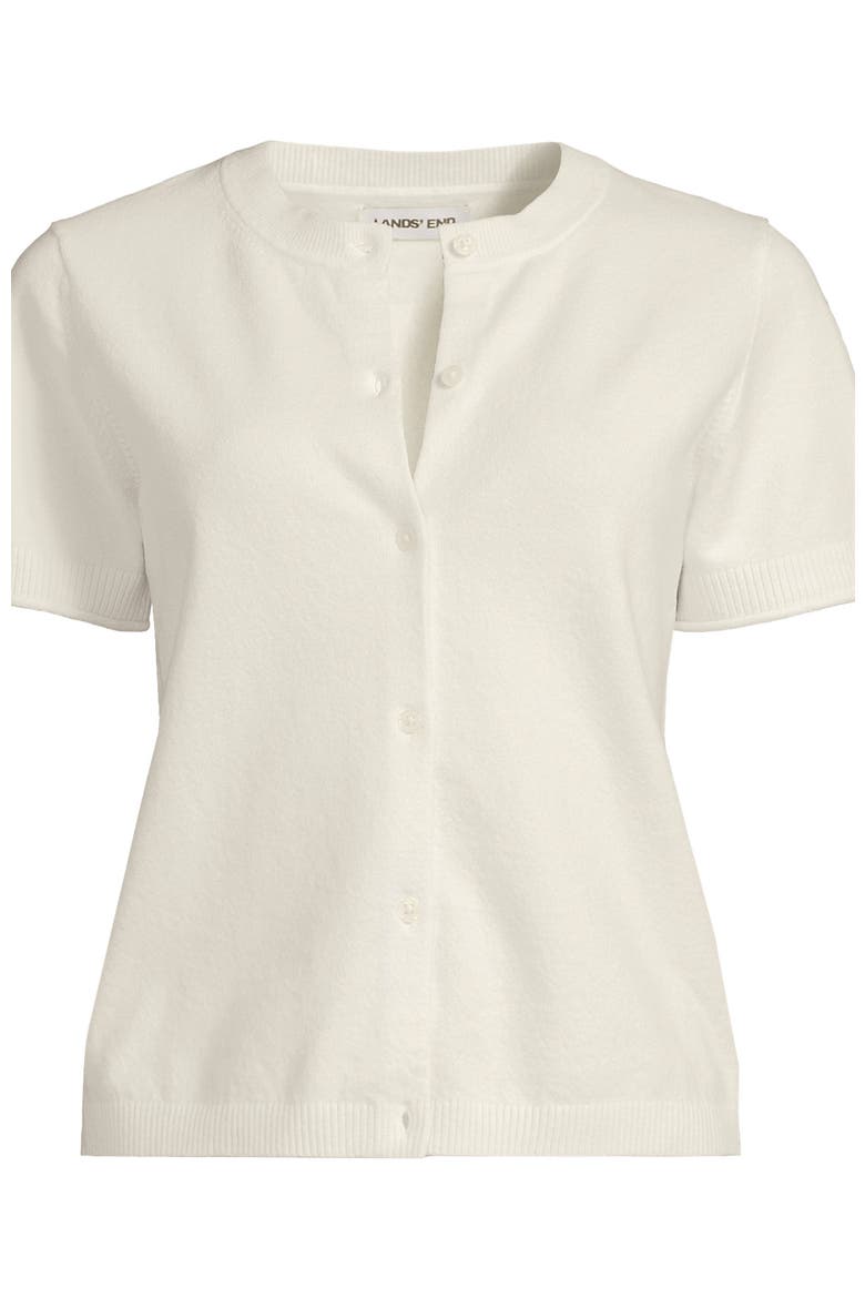 Cashtouch Ribbed Cuff Cardigan Sweater, Alternate, color, Fresh Ivory