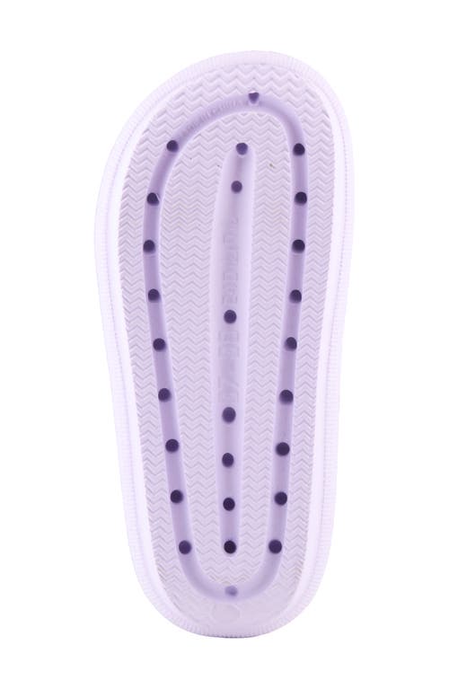 Flexus By Spring Step Bubbles Waterproof Slide Sandal In Lilac