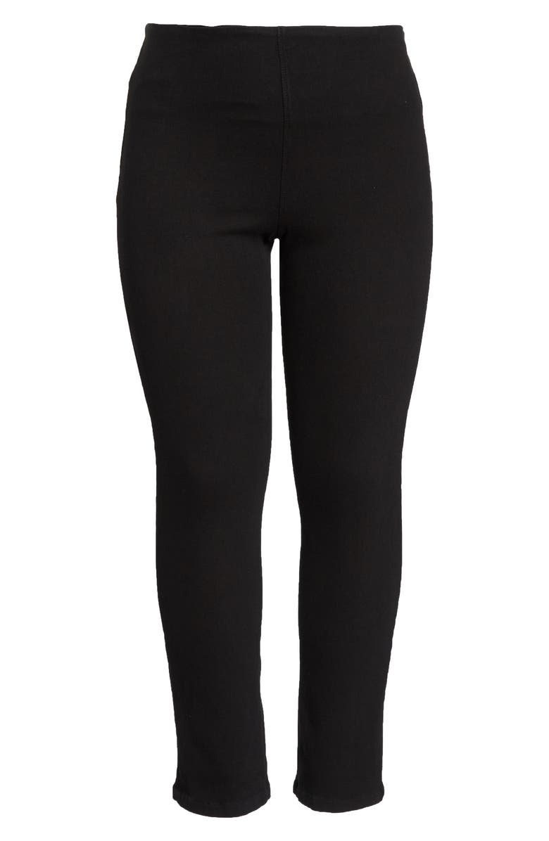 Lysse 'Lyssentials High Rise Boyfriend Denim Leggings, Alternate, color, Black