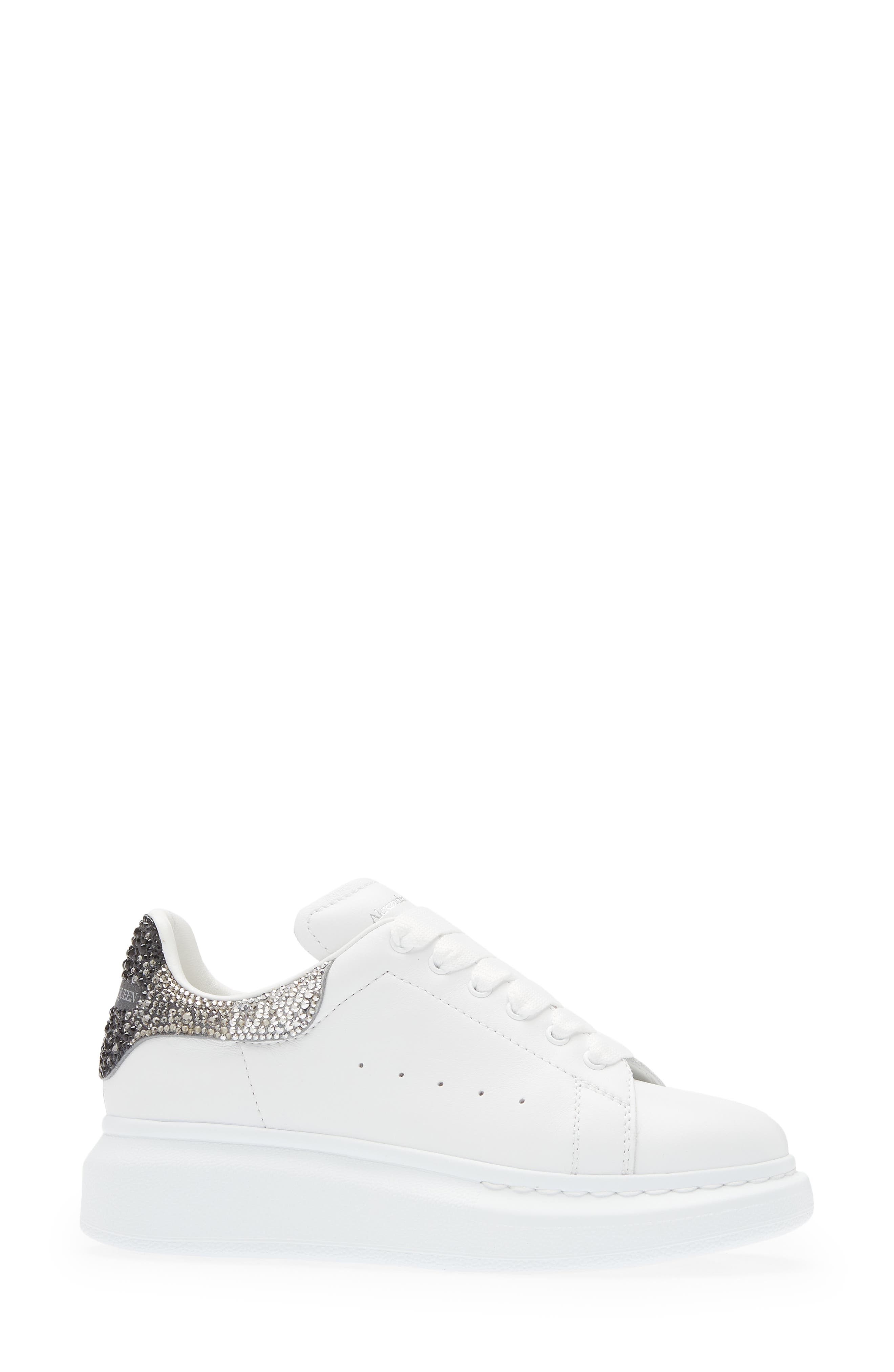 McQueen Alexander McQueen Oversize Crystal Embellished Sneaker, Alternate, color, 