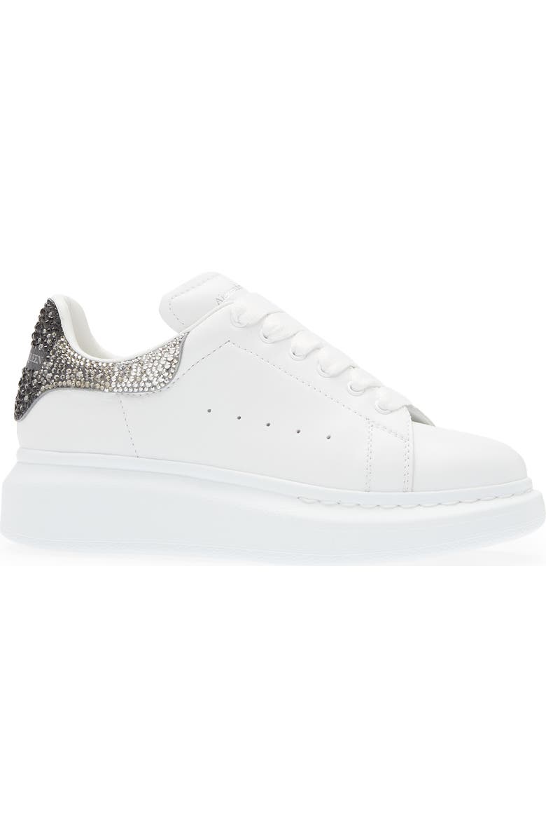 McQueen Alexander McQueen Oversize Crystal Embellished Sneaker, Alternate, color,