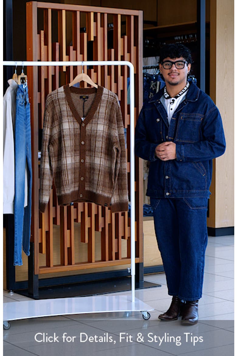 Plaid Oversize Cardigan video