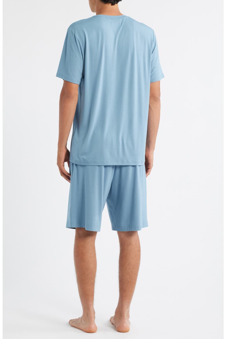 Cooling Short Pajamas, Alternate, color, BLUE POND