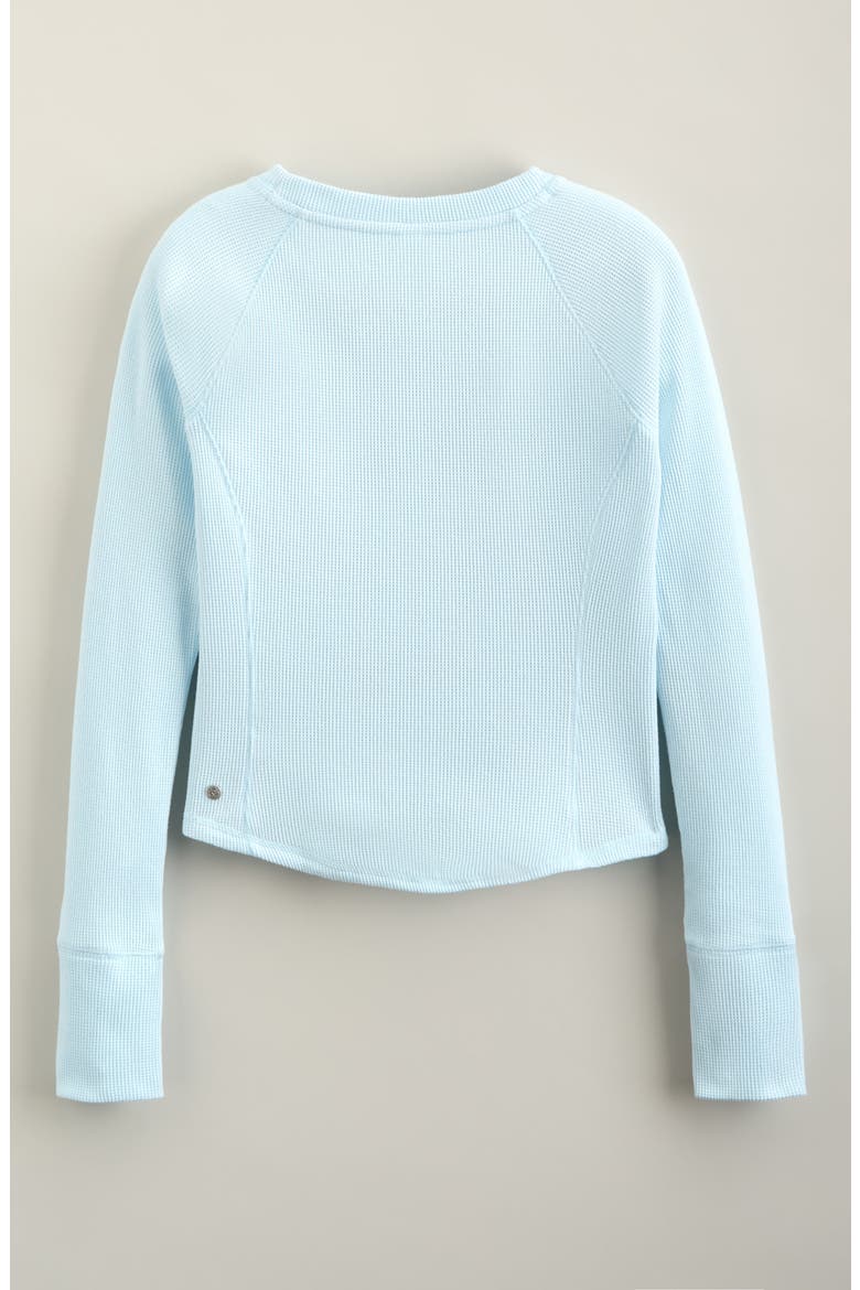 Zen Long Sleeve Waffle Knit T-Shirt, Alternate, color, BLUE SPRAY