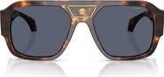 Versace 56mm Polarized Square Sunglasses