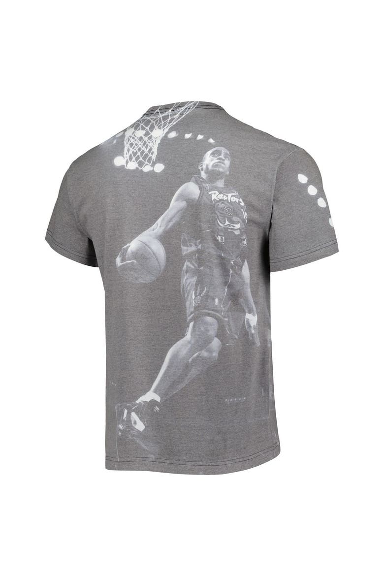 Men's Mitchell & Ness Vince Carter Heather Gray Toronto Raptors Above The Rim T-Shirt, Alternate, color, Gray