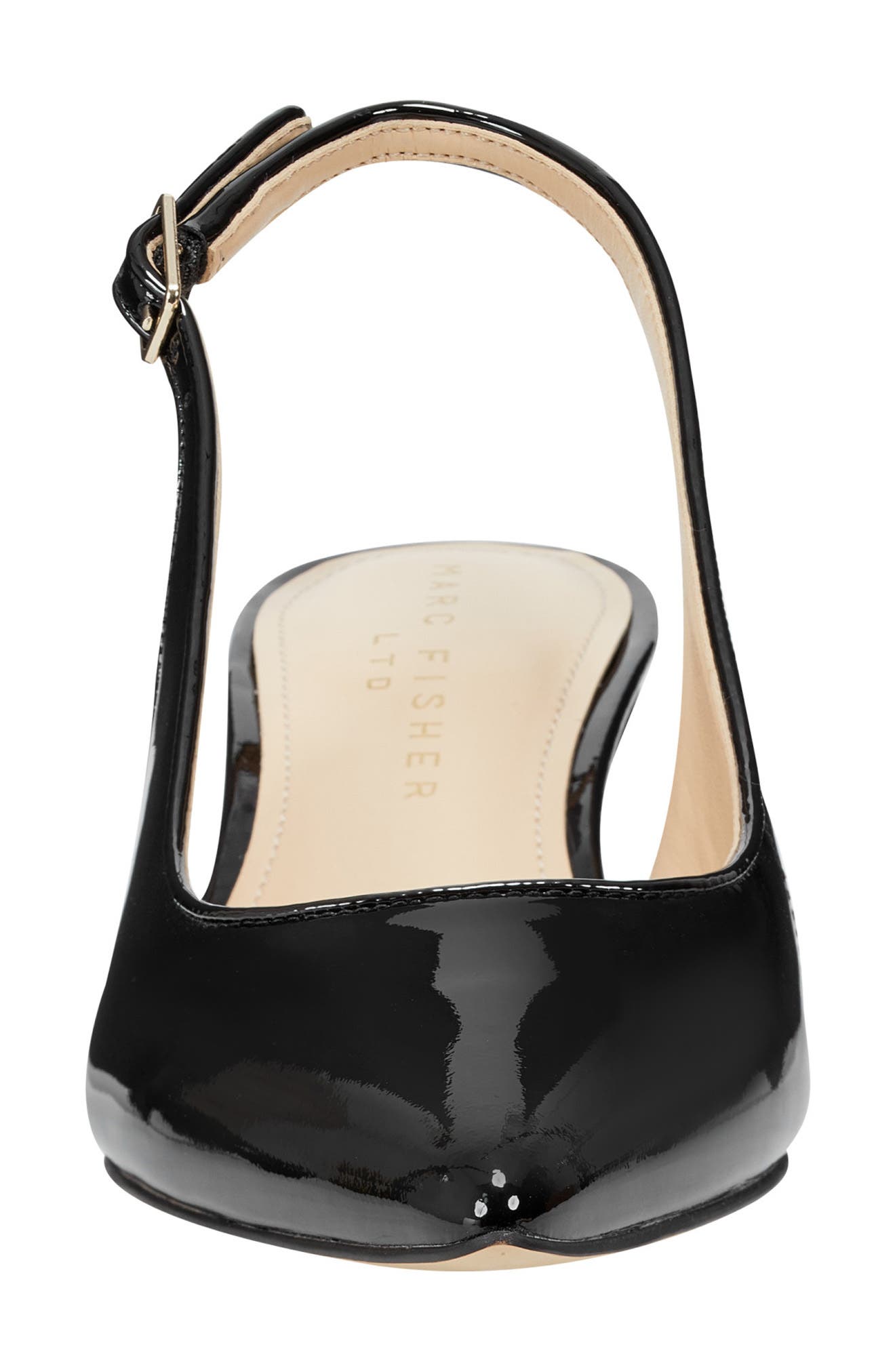 Marc Fisher LTD Larysa Pointed Toe Kitten Heel Slingback Pump, Alternate, color, 