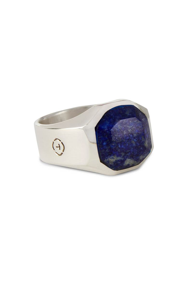 Blue Lapis Silver Ring, Main, color, Blue Lapis