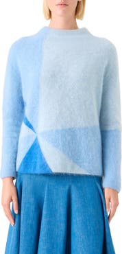 Akris Sunbeam Cashmere Intarsia Sweater