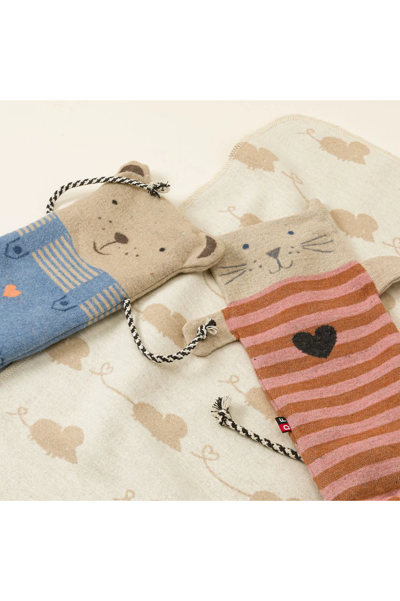 On the Go Super Soft Upcycled Blanket in a Lovie by Indigo 11 / David Fussenegger, Main, color, Cat